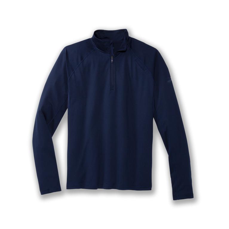 Brooks Dash 1/2 Zip Men's Running Jackets - Navy (60274-OYZX)